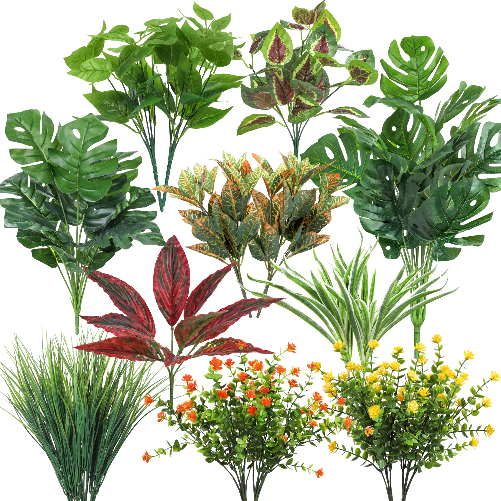 Ouddy Decor 3 Pack Small Fake Plants Artificial Mini Potted Plants Faux Greenery Tabletop Artificial Plants for Desk Shelf Bathroom Office Home Indoor Decor